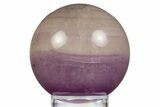 Purple Banded Fluorite Sphere - China #319766-1